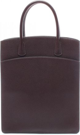 Herm&egrave;s Brown Fjord Leather Tote Bag (Pre-Owned)