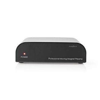 Nedis Preamplificador Entrada De Conexi&oacute;n: 1x Rca Salida De Conexi&oacute;n: 1x Rca 2 Canales Fono / Tocadiscos Autom&aacute;tico Negro