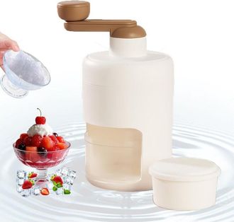 OEM M&aacute;quina Manual Para Raspar Hielo, Trituradora De Hielo Port&aacute;til, Ideal Para Batidos Y Hielo Picado - Sin Bpa (blanca)