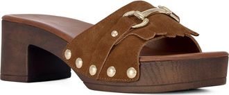 Azalea Wang Epsilon Platform Sandal in Brown at Nordstrom, Size 10