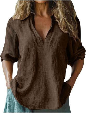 Generic Womens Lace Trim V Neck T-Shirts, Short Petal Sleeve Summer Dressy Tops Casual Blouses Ladies Shirts Summer Vest with Adjustable Spaghetti Straps Plea