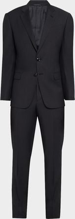 Giorgio Armani Mens Pinpoint Twill Suit