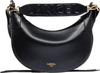 Lancel Origami Schoudertas Zwart - Dames - Handtassen - Zwart - ONE Size - Leer - Tassen