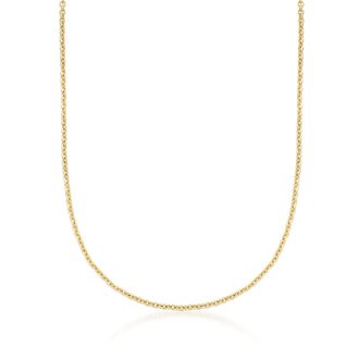 Ross-Simons 2.2mm 14kt Yellow Gold Forzantina Chain Necklace