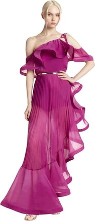 Simona Corsellini Ab 10901 Orchidea Gown - Dames - Avondkleed - Paars - M - Polyester - Kleedjes