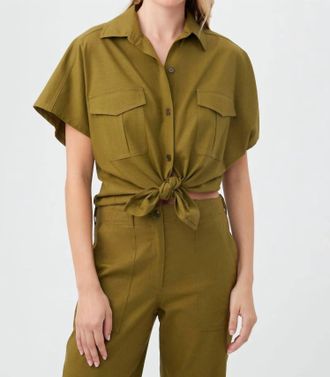 Trina Turk Vara Top In Sorrento Sage