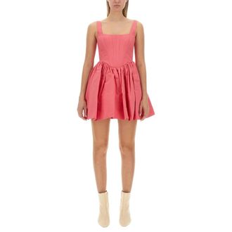 Staud Landscape Dress - Dames - Korte kleedjes - Roze - 2XS - Katoen - Kleedjes