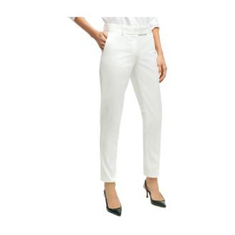 Brooks Brothers Stretch Cotton Advantage Chino Broeken - Dames - Chinos - Wit - S - Katoen - Broeken