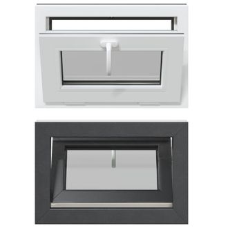 vidaXL Color Interno De Ventana De S&oacute;tano Blanco Risor 60 X 40 Cm Vidaxl