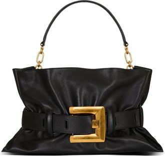 Balmain Anthem Medium Calfskin Shoulder Bag