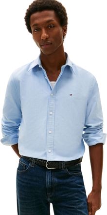 Tommy Hilfiger Mens Solid Heritage Oxford Rf Shirt Casual Shirts, BLUE, XL