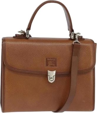 Burberry Pre-owned Handbags, female, Brown, Size: ONE SIZE Pre-owned Hand Bag