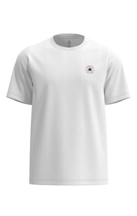 Converse T-Shirt CONVERSE CORE CHUCK PATCH TEE, Herren, Gr. XXL, wei&szlig; 10a, Obermaterial: 100% Baumwolle, normal, Rundhals, Shirts T-Shirt, sportlicher Look, Ku