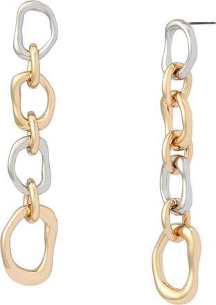Robert Lee Morris Linear Link Earrings in Two Tone at Nordstrom