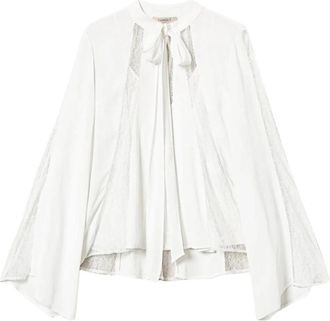 Twinset Bianco Damesoverhemden - Dames - Blouses - Wit - M - Overhemden
