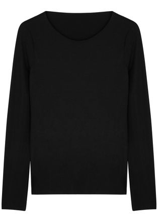 Wolford Aurora Pure Stretch-jersey top - Black - XS
