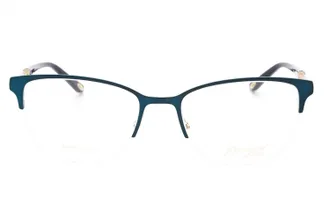 Emozioni EM4396 Metal Oval-Frame Eyeglasses - Teal