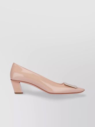 Roger Vivier pointed toe block heel pumps with metal detail