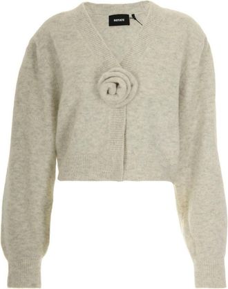 Rotate Light Grey Knit Cardigan