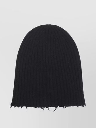 Uma Wang relaxed ribbed frayed soft hat