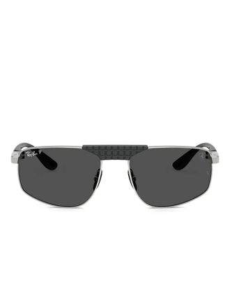 Ray-Ban textured geometric sunglasses - Silver