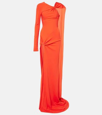 DAVID KOMA Abito lungo asimmetrico