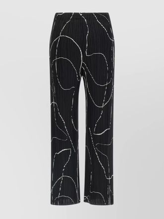 Pleats Please Issey Miyake wide-leg trousers