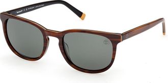 Timberland TB00074 Polarized 62R Mens Sunglasses Brown Size 55