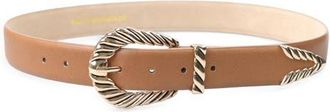 Petit Moments Modern Rodeo Faux Leather Belt in Camel/Gold at Nordstrom, Size X-Small
