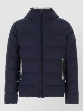 Fay stretch nylon blend hooded down jacket