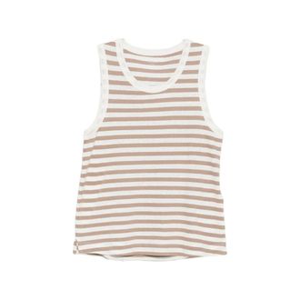 Majestic Filatures Striped-print Tank Top