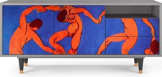 StoryZ Mueble de TV multicolores 2 cajones y 2 puertas L 125 cm