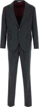 Brunello Cucinelli Abito in Flanella Vestibilit&agrave; Leisure - - Suits - Uomo - Grigio - L
