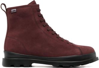 Camper Brutus leather ankle boots - men - Recycled Polyester/Polyethylene vinyl acetate (PEVA)/Calf Leather - 42 - Red