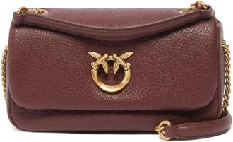 Pinko Pinko, Tassen, Dames, Bruin, ONE Size, Katoen, Click Soft Horizontal
