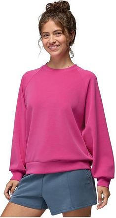 Prana Shea Crewneck Womens Sweatshirt Berry Beam : LG (Womens 12-14), Modal/Polyester/Spandex