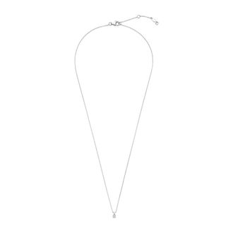 Isabel Bernard Accessoires, Dames, Grijs, ONE Size, De la Paix C&eacute;line Ketting met Diamant