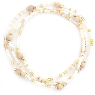 Panacea Beaded Stretch Bracelet in Ivory at Nordstrom