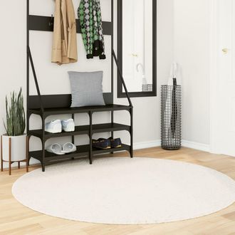 vidaXL Alfombra De Pelo Corto Oviedo Beige &Oslash; 160 Cm Vidaxl