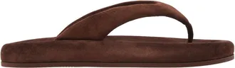 Ferragamo Dylan Suede Platform Sandals, Size 10