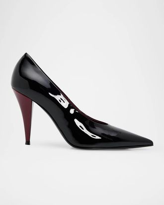 Givenchy 95mm Pointy Patent Leather Pumps