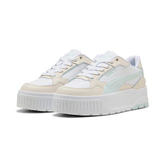 Puma Sneaker PUMA KARMEN II IDOL, Damen, Gr. 42, weiss (puma wei&szlig;, peaceful blau, alpine snow), Schuhe Sneaker