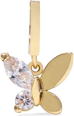 Kate Spade New York One In A Million Butterfly Charm Clear/Gold Womens Necklace Clear/Gold, Brass