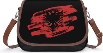 Generic Vinage Albanian Flag Fashion Womens Crossbody Bags Novelty Handbag Shoulder Bag Purse