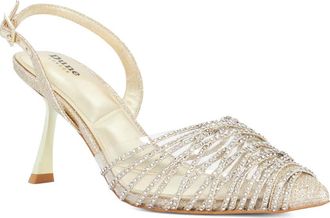 Dune London Crossings Slingback Pointed Toe Pump in Gold at Nordstrom, Size 10Us
