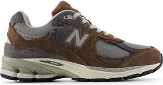 New Balance Mens M2002D in Brown/Grey Suede/Mesh, size 10.5