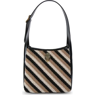 Kurt Geiger Small Bond Hobo Bag in Blk/beige at Nordstrom Rack