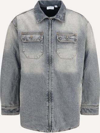 Off-white Oversized Workwear denim Shirt Male XL