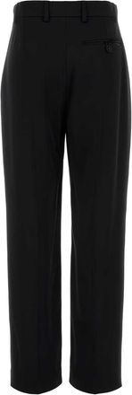 Stella McCartney Womens Straight Trousers Black Acetate Viscose