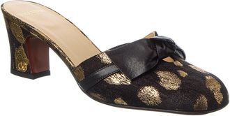 Valentino 60 Jacquard & Leather Mule
